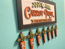 Load image into Gallery viewer, Carrot Patch Personalized Family Sign