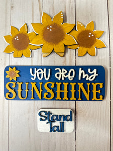 Hello Sunshine Sunflower Vintage Truck Inserts