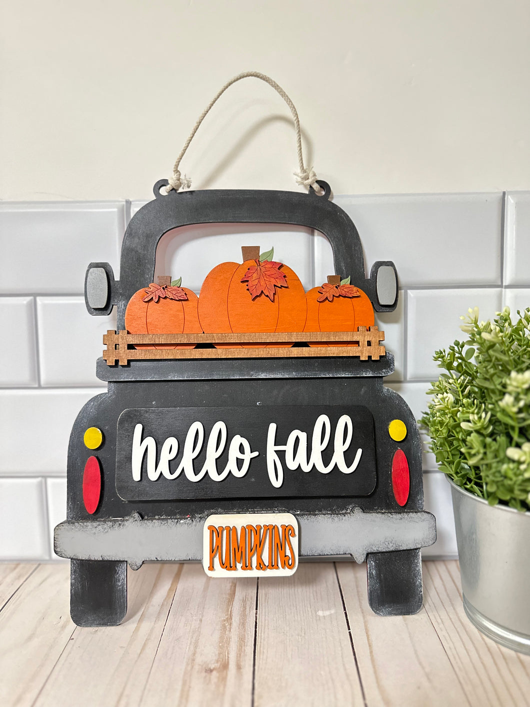 Hello Fall Vintage Truck Inserts