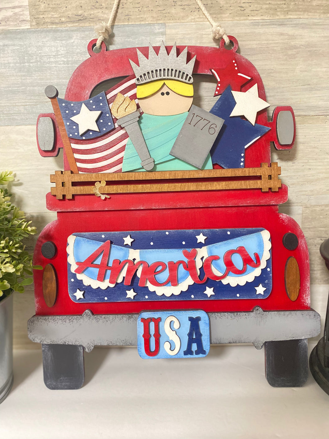 4th of July Vintage Truck Inserts