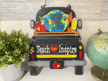 Load image into Gallery viewer, Teachers Change the World Vintage Truck Inserts
