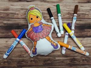 Ballerina Doodle Doll