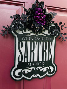 Halloween Family Name Sign