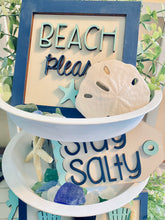 Load image into Gallery viewer, Beach Themed Tiered Rack Decoration Set
