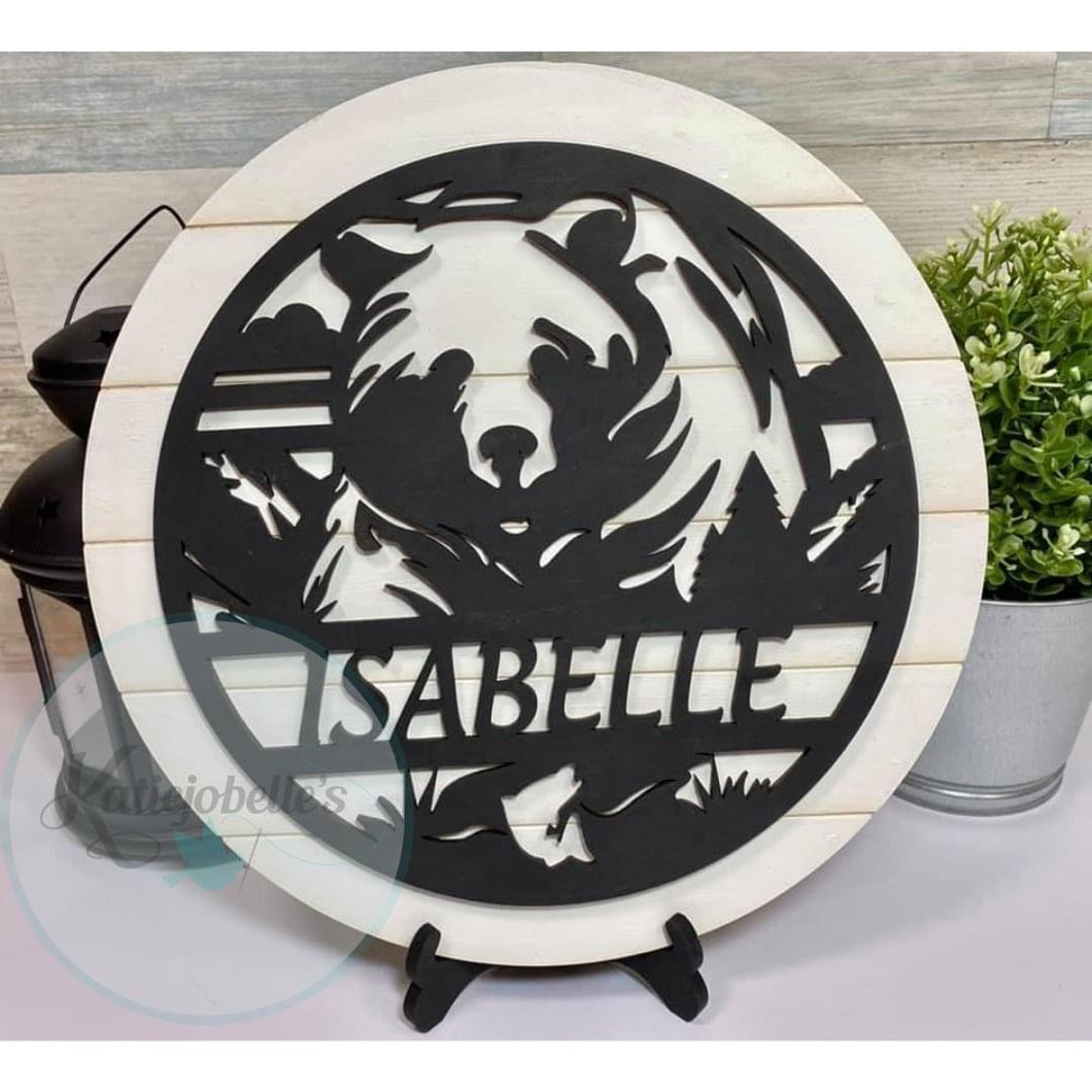 Bear Name Sign