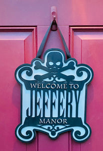 Halloween Family Name Sign