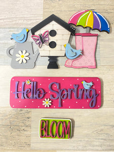 Hello Spring Vintage Truck Insert