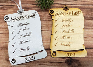 Santa’s List Ornament