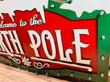 Load image into Gallery viewer, North Pole Light Up Sign
