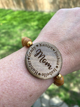 Load image into Gallery viewer, Personalized Wooden Bead Bracelet
