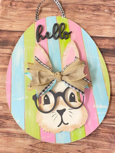 Hello Bunny Door Hanger