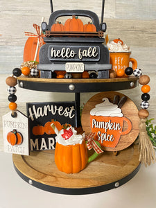 Fall Harvest Tiered Tray Set