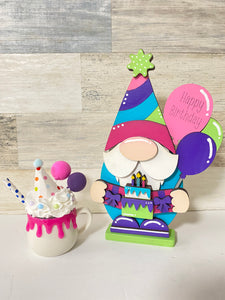 Birthday Gnome Shelf Sitter