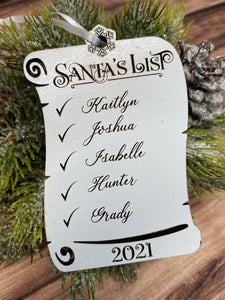 Santa’s List Ornament
