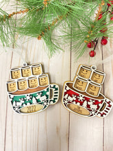 Load image into Gallery viewer, Hot Cocoa Mug Family Marshmallows Ornament
