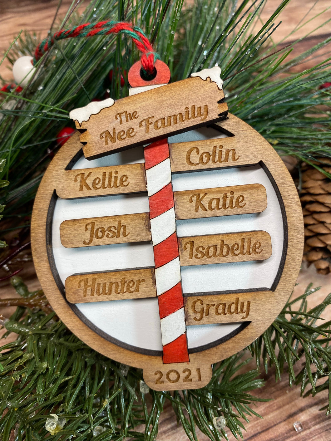 North Pole Family Ornament