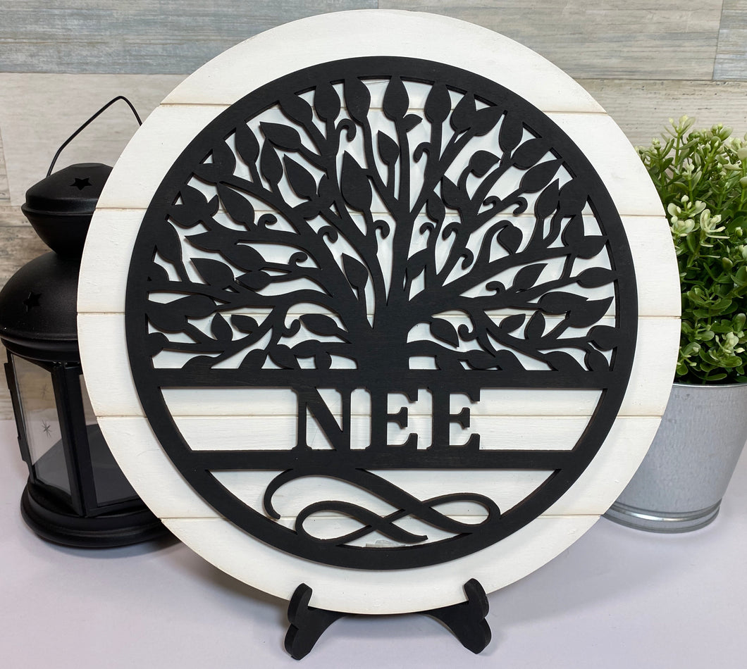 Tree of Life Family Name Sign