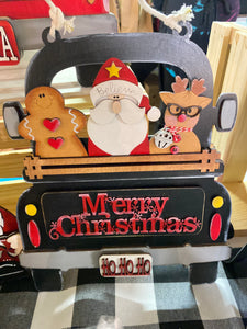 Merry Christmas Vintage Truck Insert