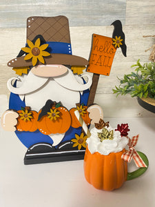 Fall Harvest Gnome Shelf Sitter