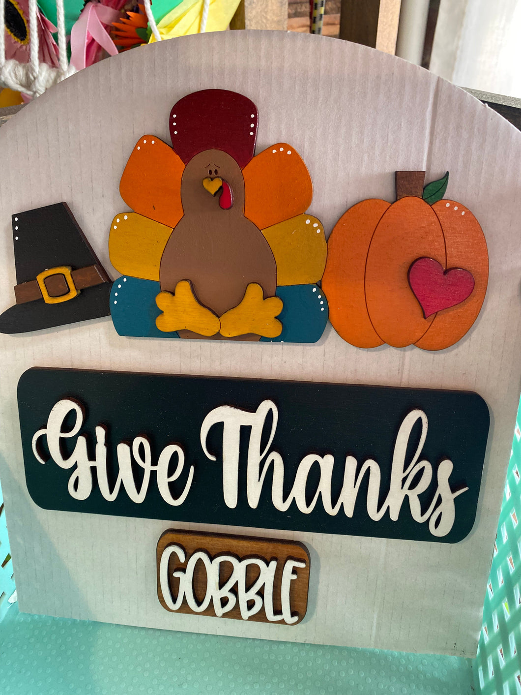 Give Thanks Vintage Truck Insert