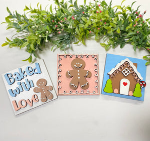 Ladder Tiles Baked with Love Gingerbread Interchangeable Tiles Set 2