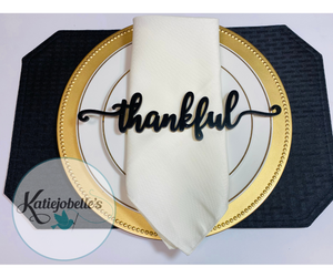 Thanksgiving Place Setting Words-Individually