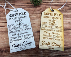 North Pole Tag/Ornament