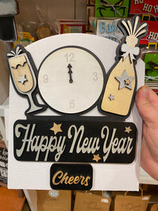 Happy New Year Vintage Truck Inserts
