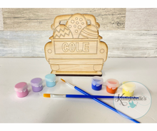 Load image into Gallery viewer, Easter Paint Kit- Truck with Eggs Personalized
