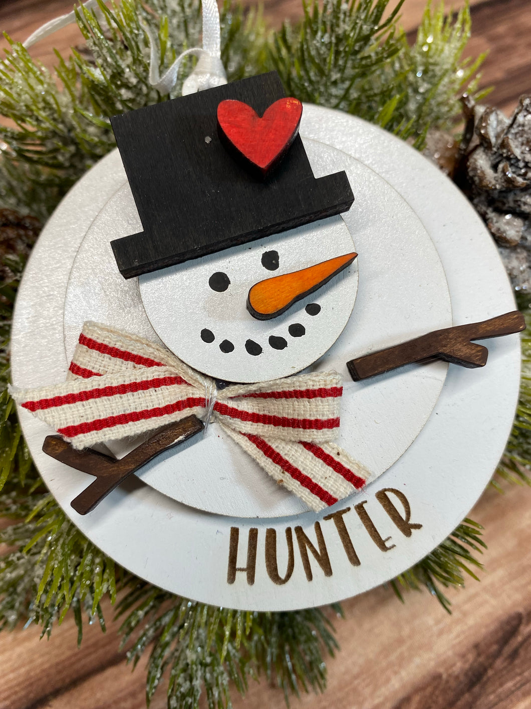 Melted Snowman Ornament